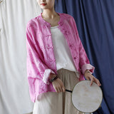 Primula Ramie Floral Cheongsam Top