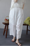 Brilliance Wide-Leg Ramie Cheongsam Pants