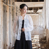Adriana Tencel Loose Cheongsam Top