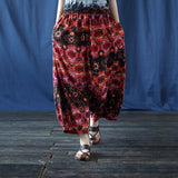 Ophira Cotton Distressed Vintage Cheongsam Pants