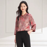 Yolanda Floral Print Mandarin Collar Cheongsam Top