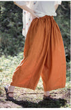 Dragon Wide-Leg Cotton Cheongsam Pants