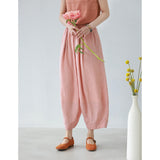 Poppy Lightweight Ramie Lantern Cheongsam Pants