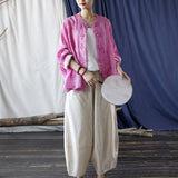 Primula Ramie Floral Cheongsam Top