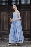 Yvonne Spray Dyed Long Cheongsam Dress