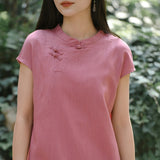 Ursula Tencel Linen Cheongsam Dress