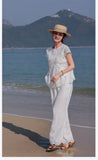 Nova Lace Embroidered Ramie Cheongsam Shirt