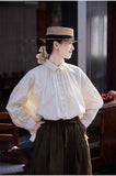 Georgina Cotton Ivory Cheongsam Top