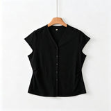 Kassandra Linen Blend Cardigan Cheongsam Top