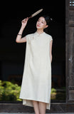 Petunia Linen Ramie Cheongsam Dress