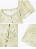 Ensemble Loose Polyester Short Sleeve Cheongsam Top