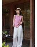 Nina Pink Jacquard Cheongsam Top