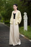 Philippa Loose Batwing Sleeve Ramie Cheongsam Coat