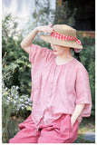 Duchess Soft Smoke Pink Cheongsam Top