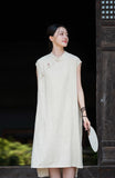 Petunia Linen Ramie Cheongsam Dress