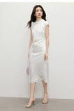 Yuan Sheer Modern Lavender Cheongsam Qipao Dress