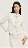 Solara Sumptuous Jacket Frog Buttons Elegant Cheongsam Qipao
