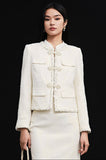 Solara Sumptuous Jacket Frog Buttons Elegant Cheongsam Qipao