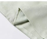 Poinsettia Elevated Stand Collar Cheongsam Qipao Vest Frog Buttons