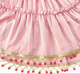 Sunflower 2-Piece Gradient Peach Pink Cheongsam Top