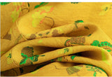 Serenity Yellow Butterfly Print Cheongsam Top