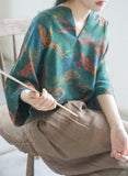Silk Fragrant Cloud Yarn Qipao Cheongsam Top