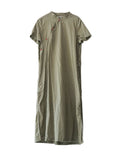 Polka Dots Cheongsam Dress (Army Green)